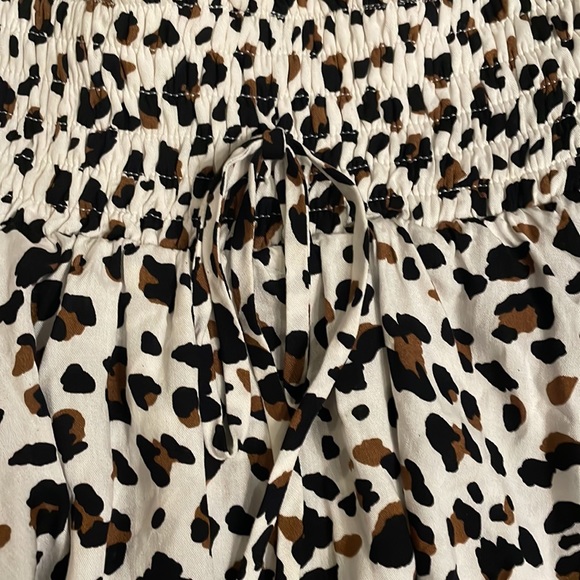 En Elly Leopard Cheetah Print Flowy Skirt Large - Picture 2 of 9
